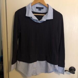 Tommy Hilfiger Blue  Layered Top